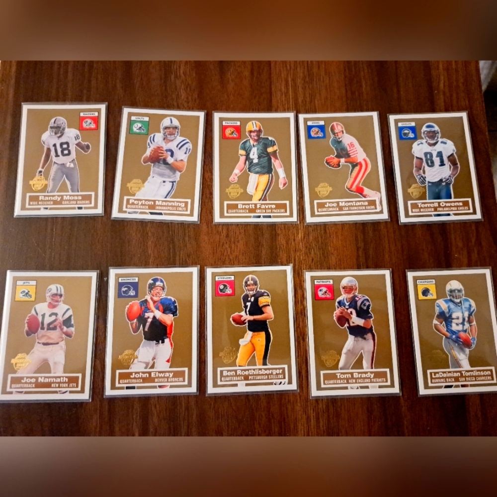 Topps  50th anniversary nfl legends card set
